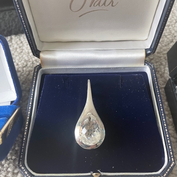 Sterling silver and crystal ring and pendant - Picture 2 of 3